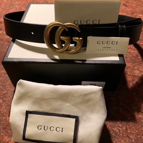 NWOT Gucci leather double G belt - Picture 3 of 4